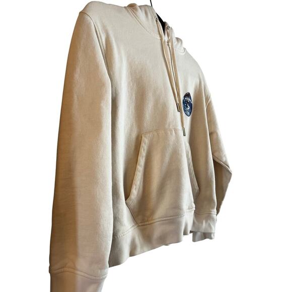 The Kooples Paris Women’s Hooded Sweatshirt With Planet Motif Cotton Small - Picture 2 of 9